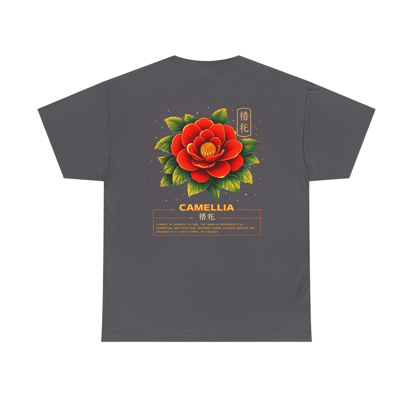 Camellia Graphic Tee – “Love & Elegance”