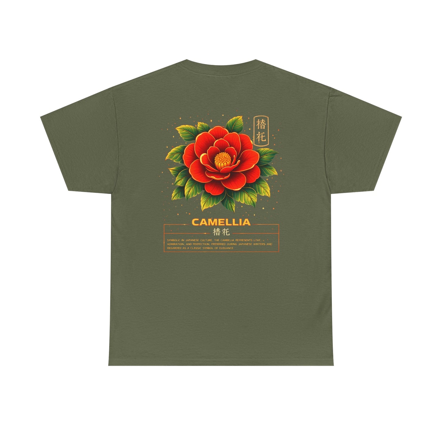 Camellia Graphic Tee – “Love & Elegance”