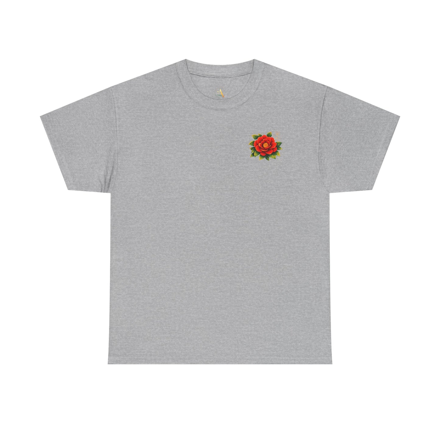 Camellia Graphic Tee – “Love & Elegance”
