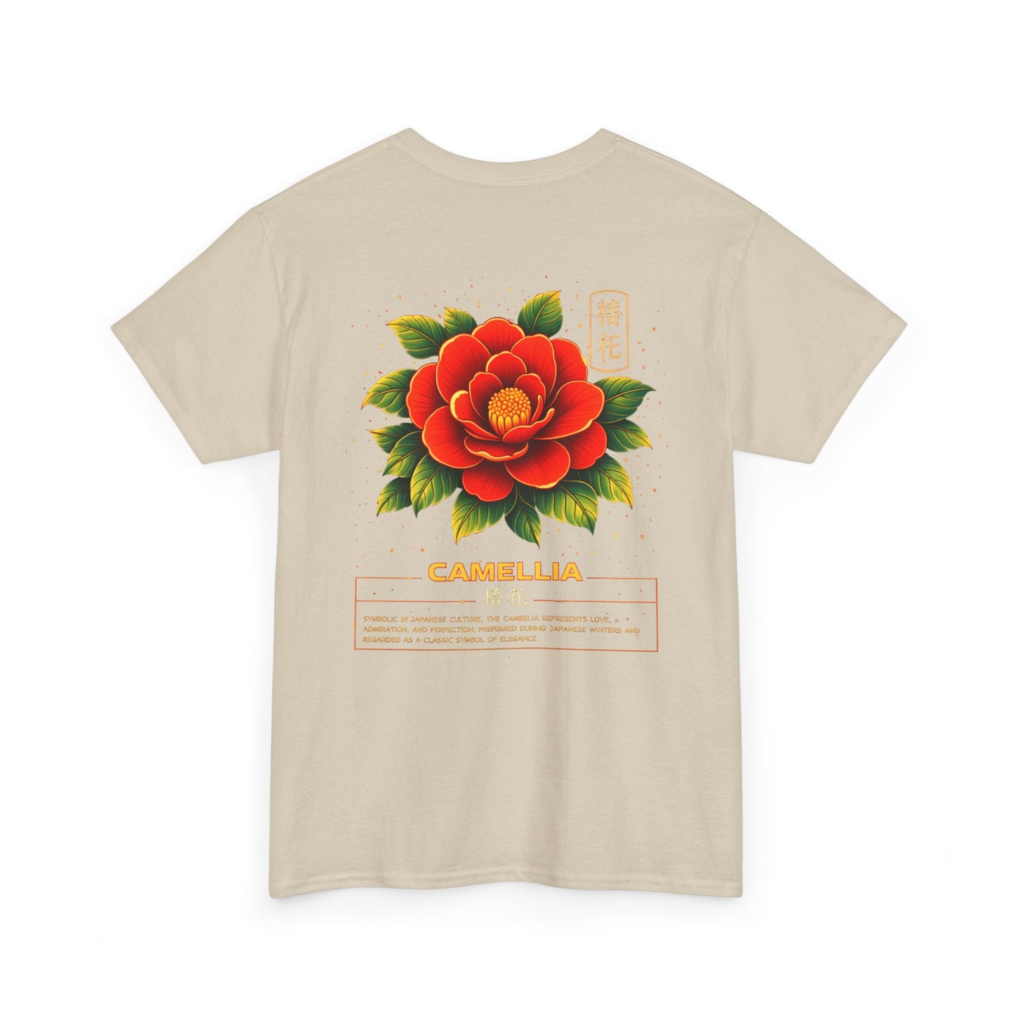 Camellia Graphic Tee – “Love & Elegance”