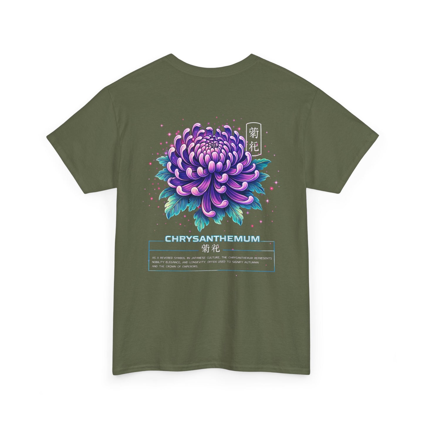 Chrysanthemum Graphic Tee – “Royal Energy”