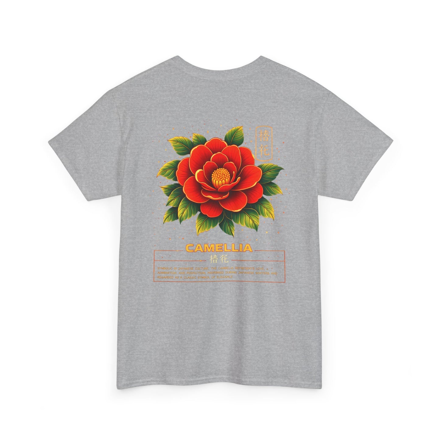 Camellia Graphic Tee – “Love & Elegance”