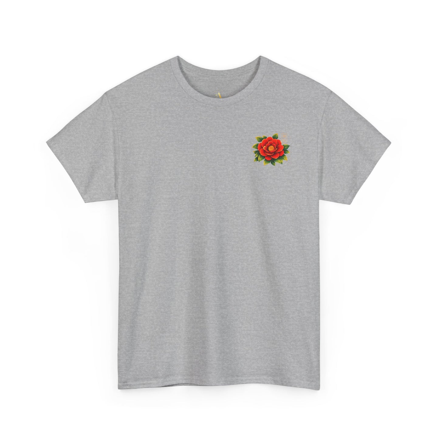 Camellia Graphic Tee – “Love & Elegance”