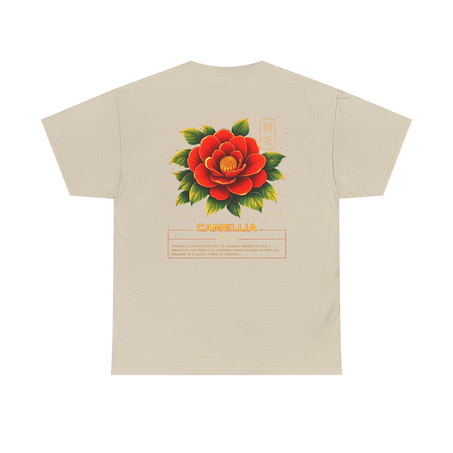 Camellia Graphic Tee – “Love & Elegance”