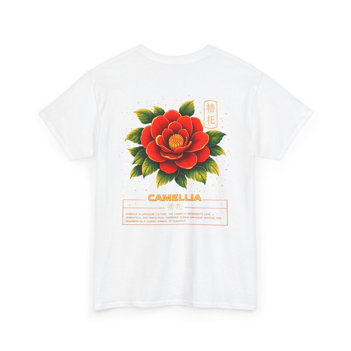 Camellia Graphic Tee – “Love & Elegance”