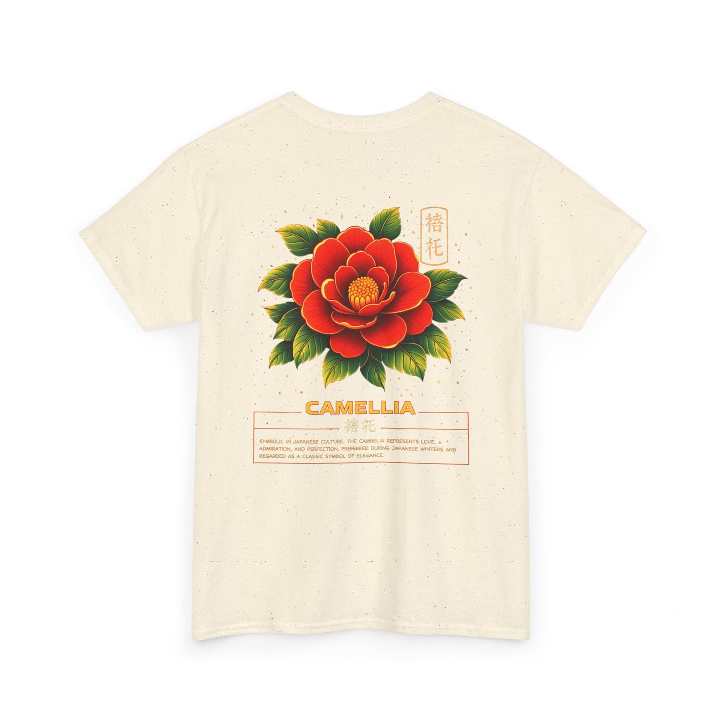Camellia Graphic Tee – “Love & Elegance”