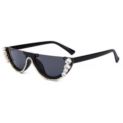 Luxury Crystal Cat-Eye Sunglasses