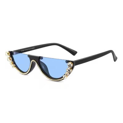 Luxury Crystal Cat-Eye Sunglasses